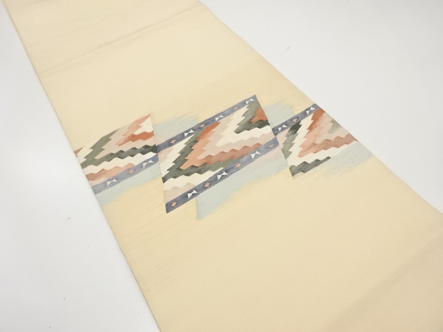 JAPANESE FUKURO OBI / WOVEN GEOMETRIC